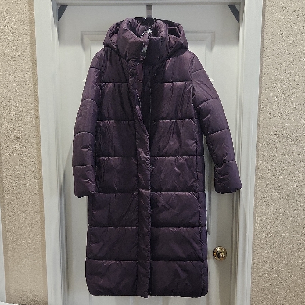 Banana Republic Purple Puffer Coat